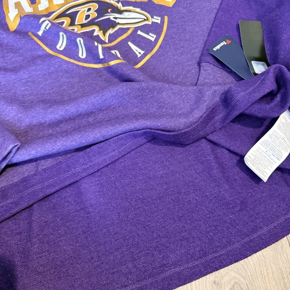 Fanatics Baltimore Ravens Purple Football Hoodie Womens XL NWT NFL - Picture 5 of 6